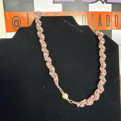 Vintage Costume Jewellery Necklace Unknown Beaded Design