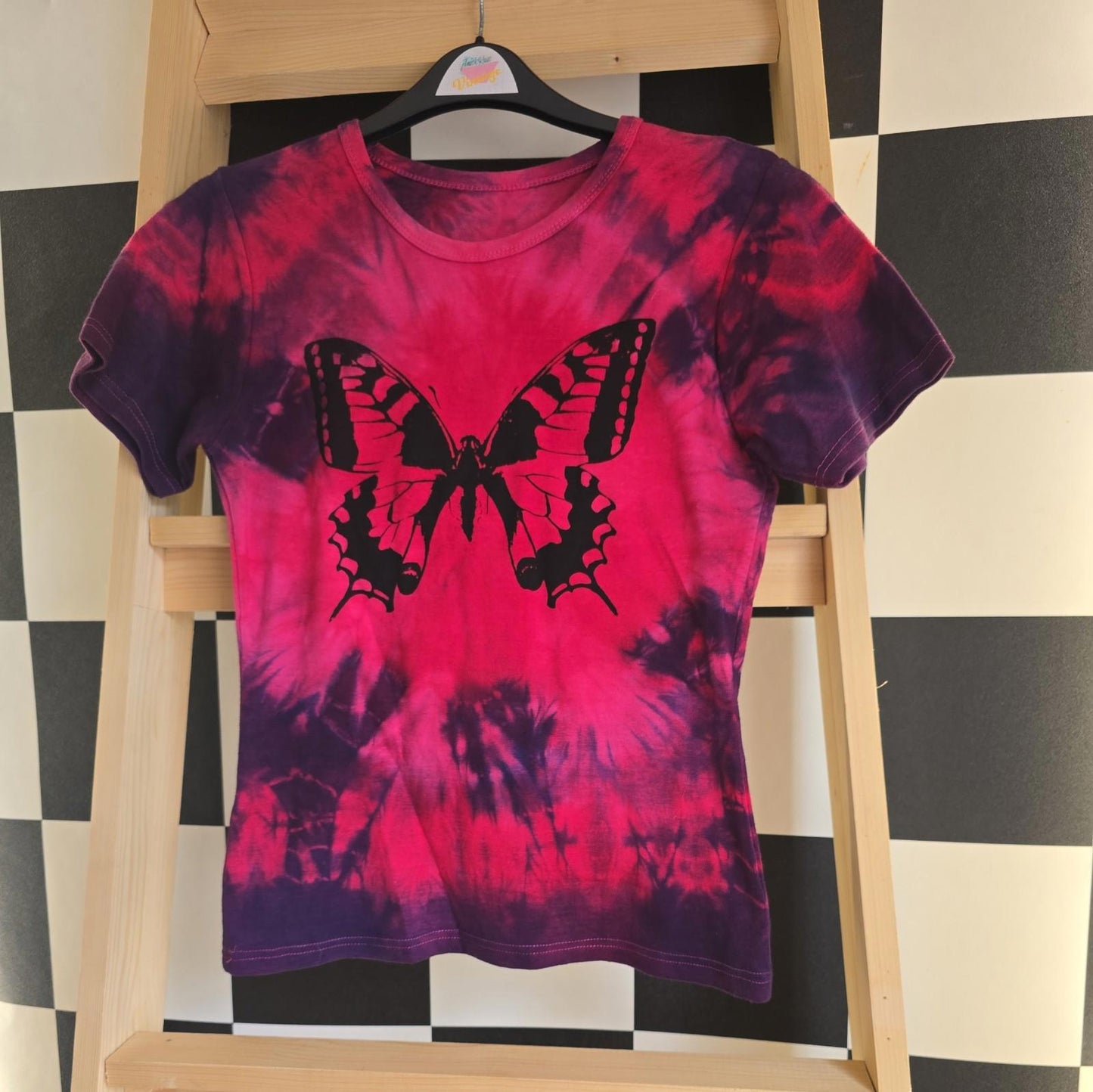 Brand New Deadstock Tie Dye T-Shirt short Sleeve Size S AMERICAN 100% COTTON