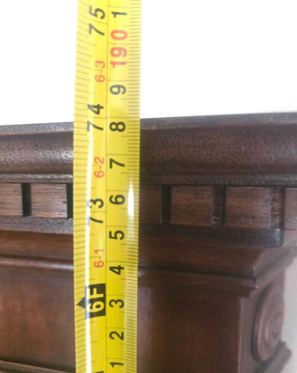 antique victorian corner curves gothic display unit