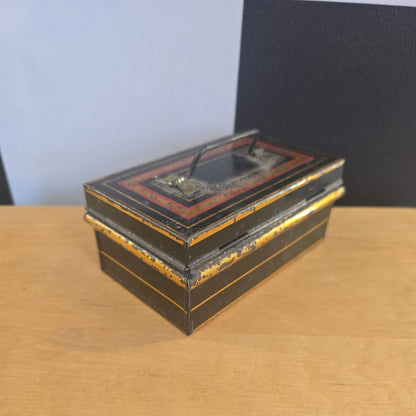 Antique Cash Box - Metal , No Key Made In England