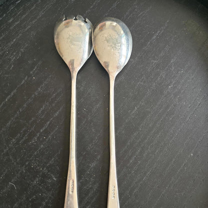 Set of 2 Vintage Silver PLATED EPNS Salad Servers
