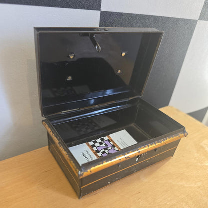 Antique Cash Box - Metal , No Key Made In England