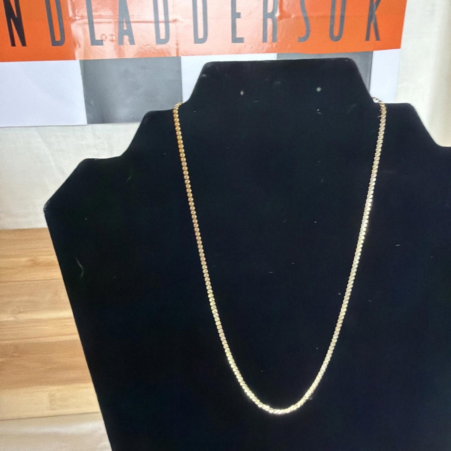 Vintage Costume Jewellery Necklace Metal Chain Design