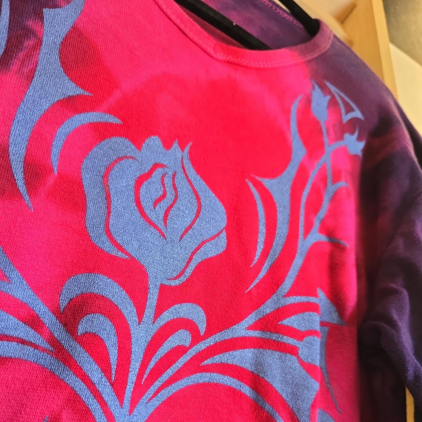 Brand New Deadstock Tie Dye T-Shirt Long Sleeve Size L AMERICAN 100% COTTON