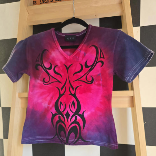 Brand New Deadstock Tie Dye T-Shirt short Sleeve Size XS AMERICAN 100% COTTON