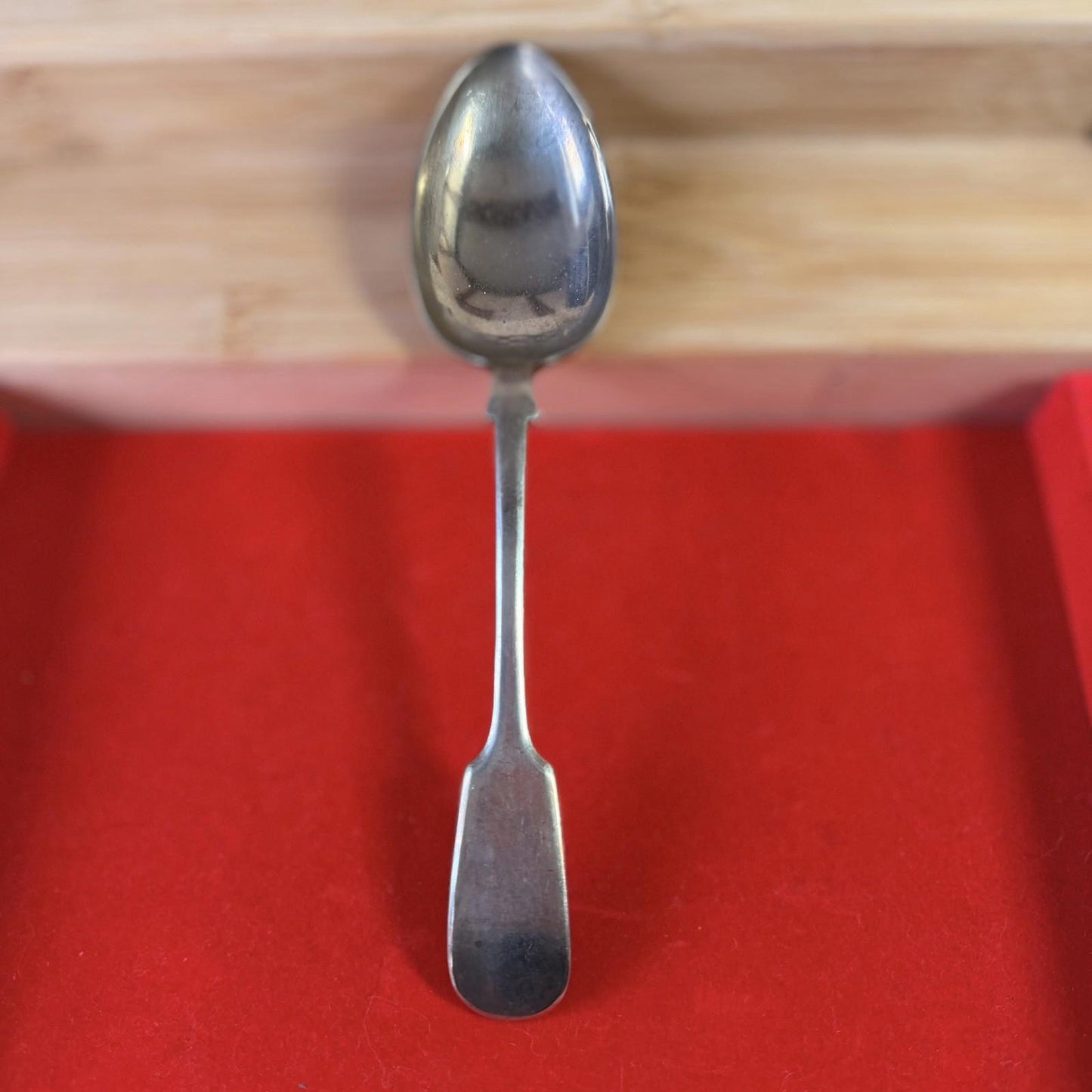 XL Silver Plated Serving Spoon Made In England Vintage Silver Plated