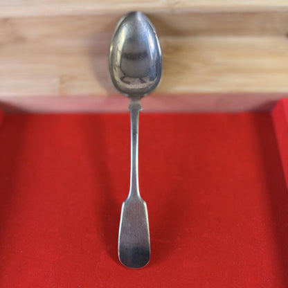 XL Silver Plated Serving Spoon Made In England Vintage Silver Plated