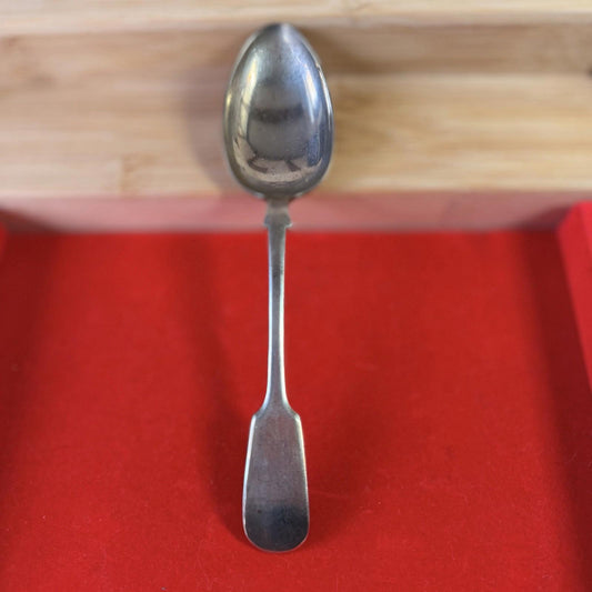 XL Silver Plated Serving Spoon Made In England Vintage Silver Plated