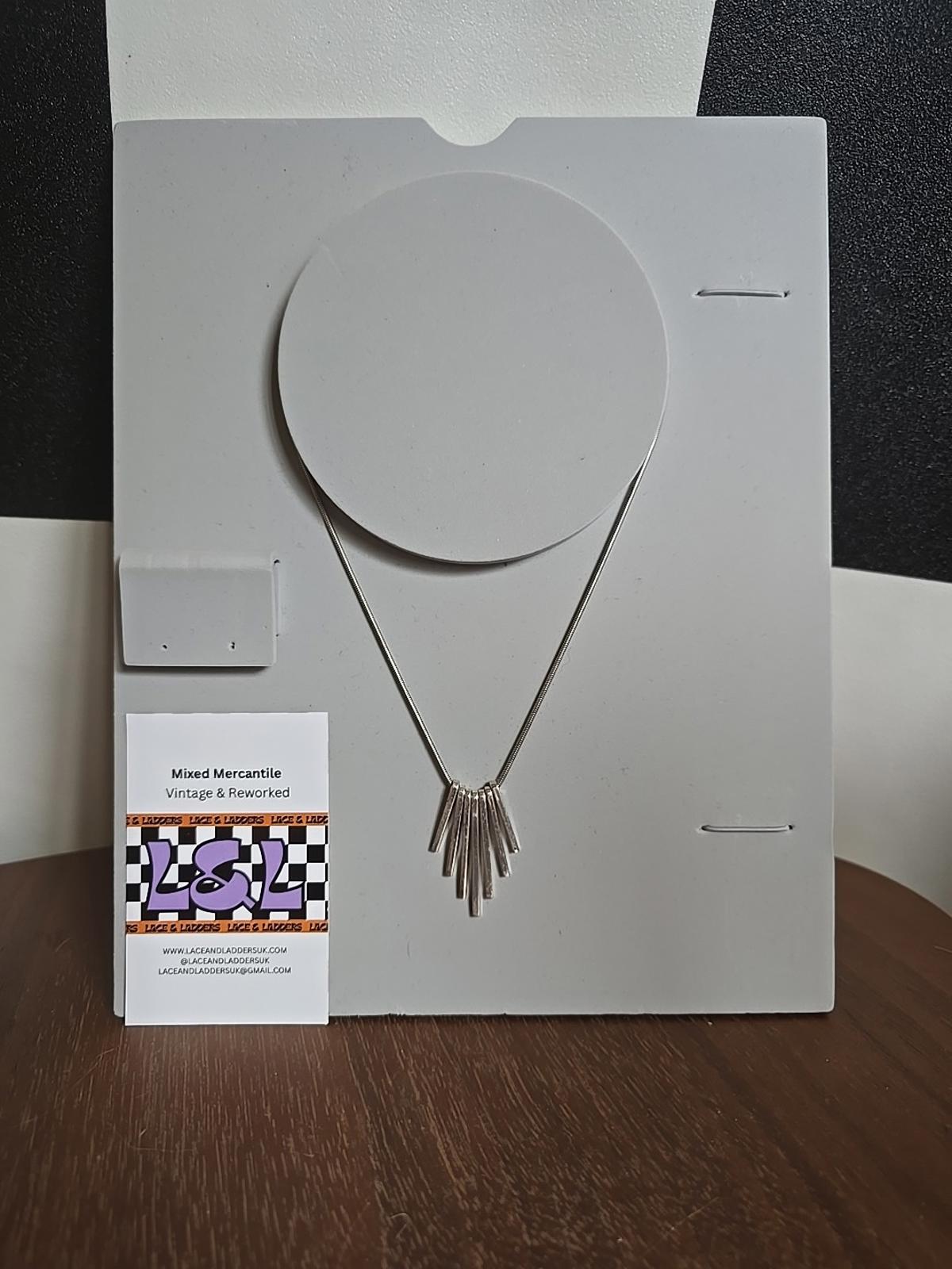 925 Vintage Sterling Silver Necklace Art Deco Style