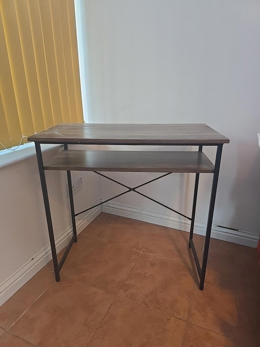 Wood Effect Industrial Style Table