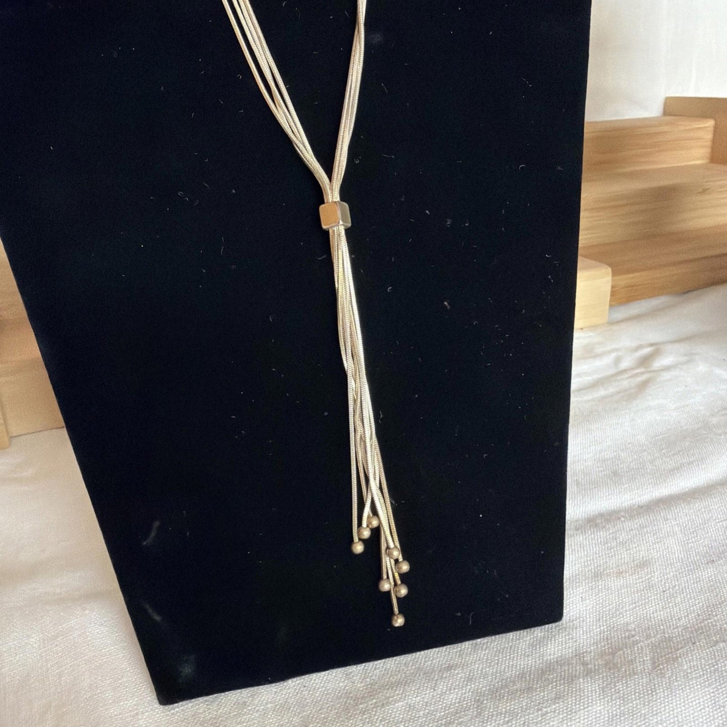 Vintage Costume Jewellery Necklace Metal Chain Design