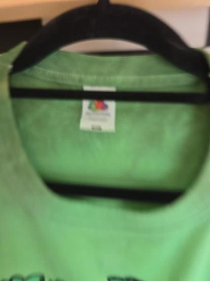 Brand New Deadstock Tie Dye XL FRUIT OF THE LOOM T-Shirt Greenman short sleeve
