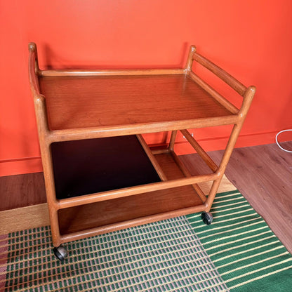 Vintage Danish trolley/ bar cart, mid century Johannes Andersen mcm unique piece