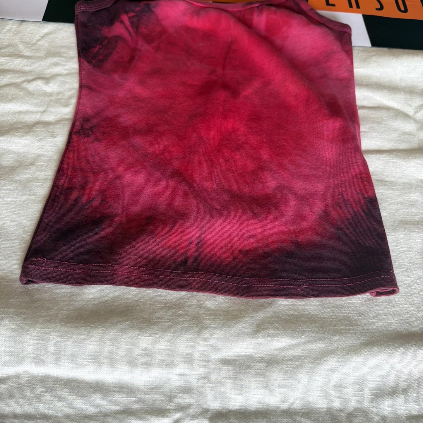 Brand New Tie Dye DEADSTOCK Vest Size Small COTTON pink And Tribal