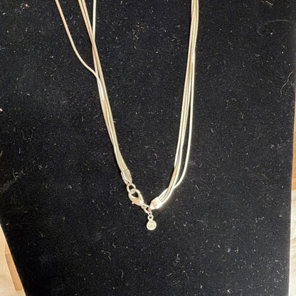 Vintage Costume Jewellery Necklace Metal Chain Design