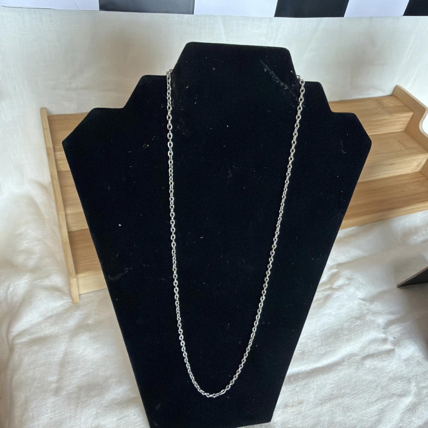 Vintage Costume Jewellery Necklace Metal Chain Design