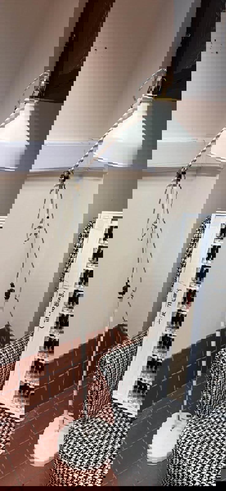 victorian industrial white lamp