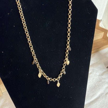Vintage Costume Jewellery Necklace Metal Chain Design