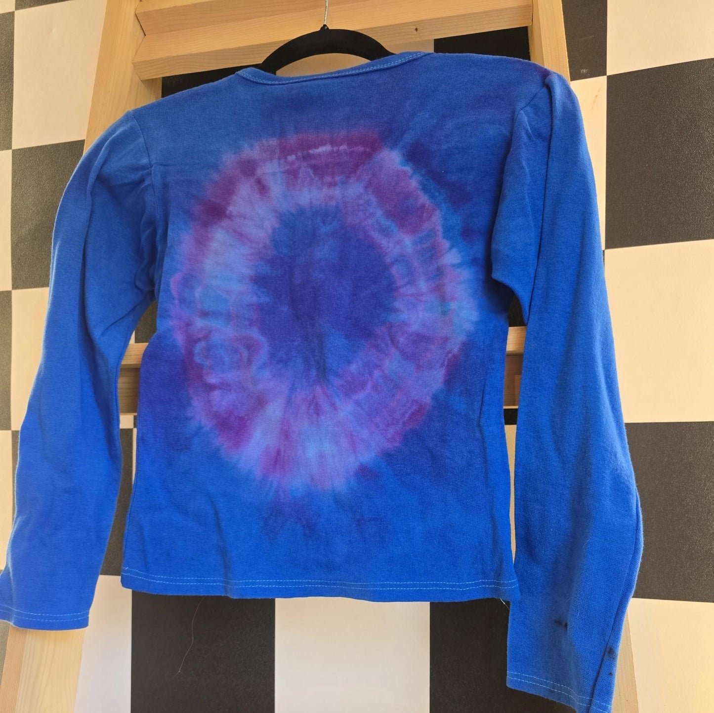 Brand New Deadstock Tie Dye T-Shirt Long Sleeve Size S AMERICAN 100% COTTON