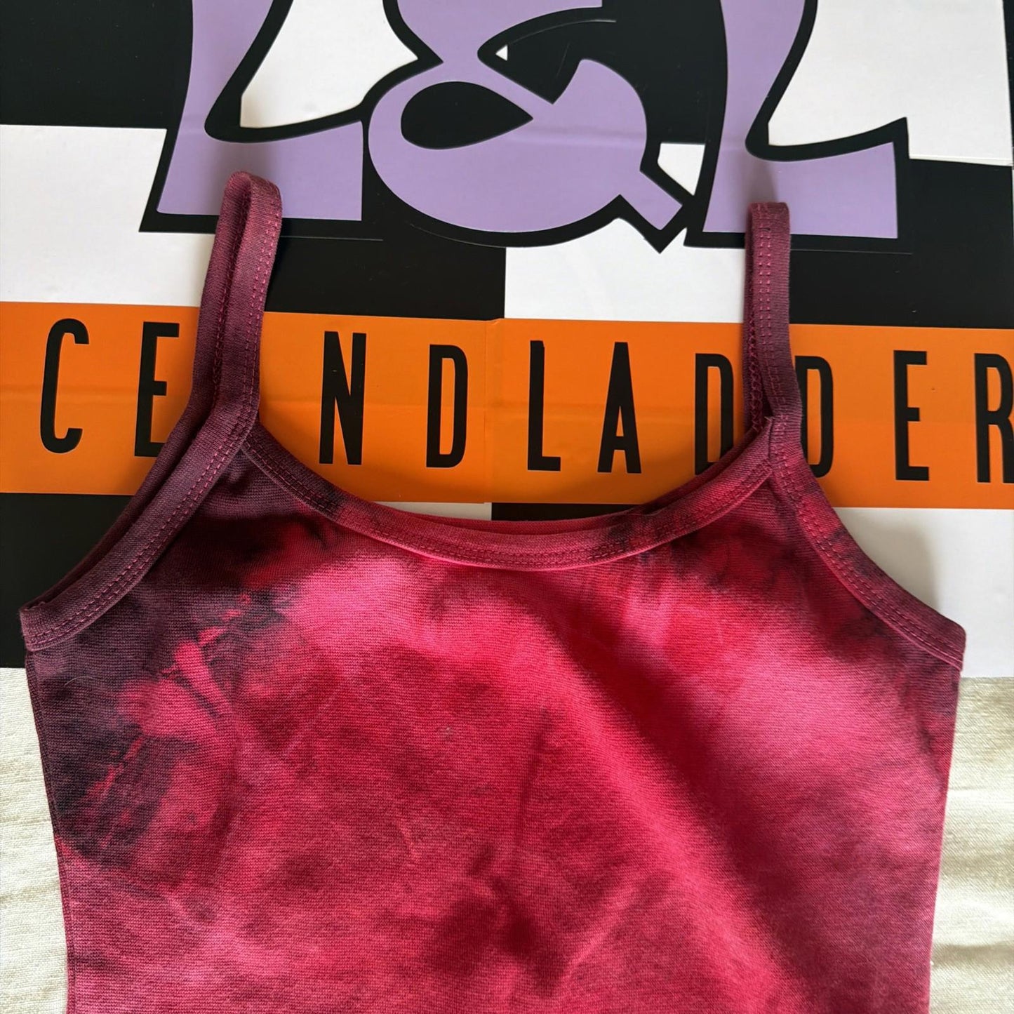 Brand New Tie Dye DEADSTOCK Vest Size Small COTTON pink And Tribal