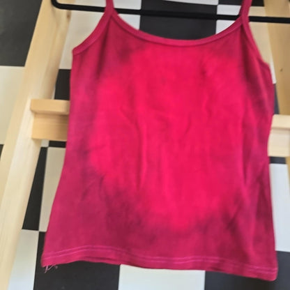 Brand New Tie Dye DEADSTOCK Vest Size Small COTTON pink And Tribal