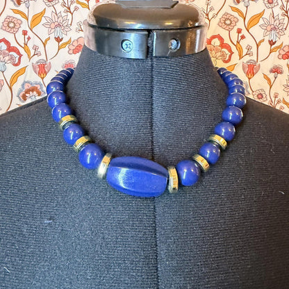 Vintage Costume Jewellery Necklace Unknown Beaded Design