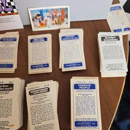 BROOKE BOND & BLACK CAT CARDS - 1952 TO 1998