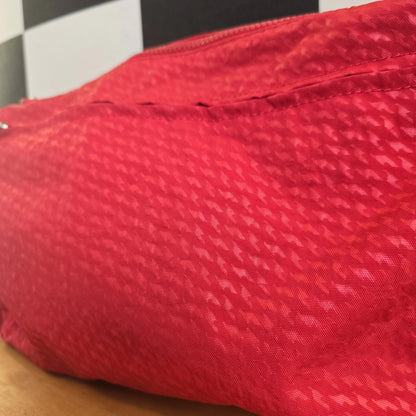 Kipling Red Tote Bag Original Adjustable Handle Nylon Canvas Fab Quality