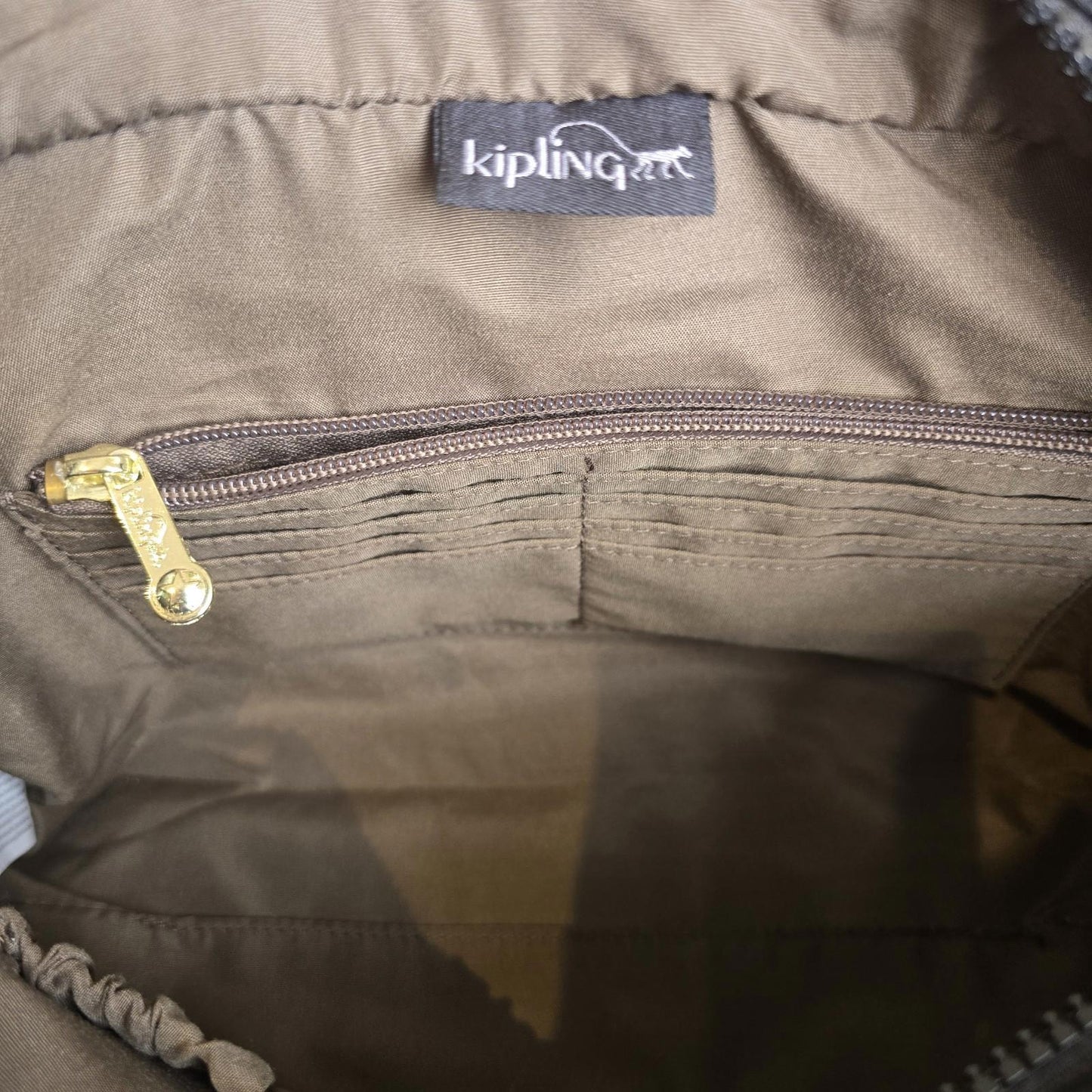 Kipling "Sinala" Premium Shoulder Bag with Detachable Strap & purse black & gold