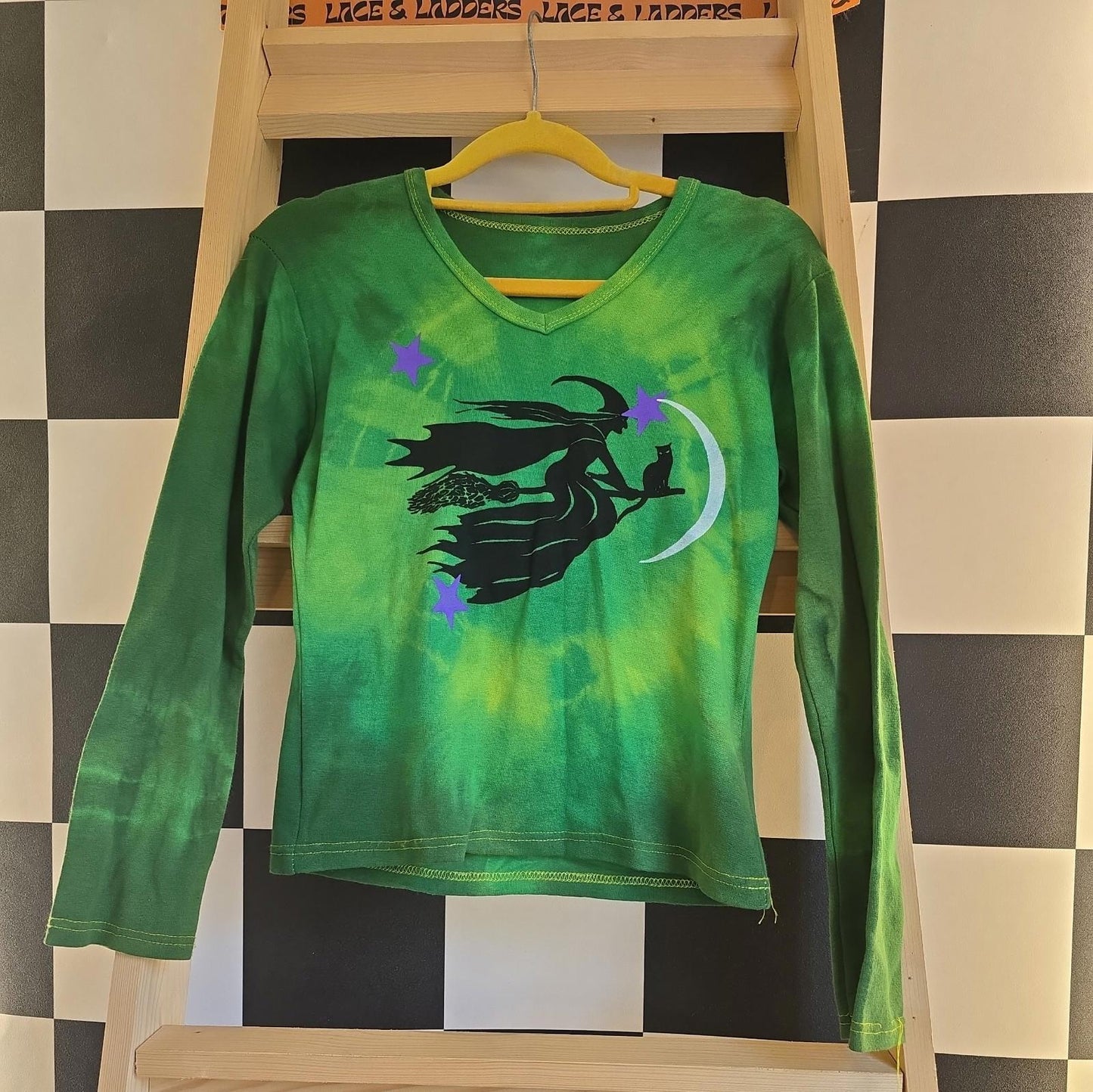 Brand New Deadstock Tie Dye T-Shirt Long Sleeve Size S AMERICAN 100% COTTON