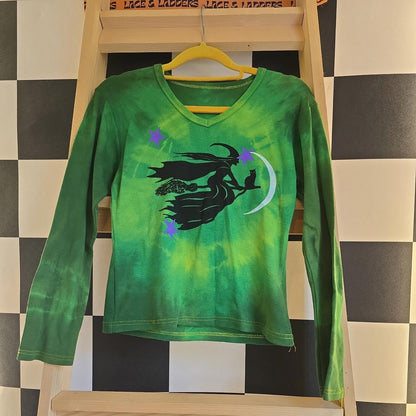 Brand New Deadstock Tie Dye T-Shirt Long Sleeve Size S AMERICAN 100% COTTON