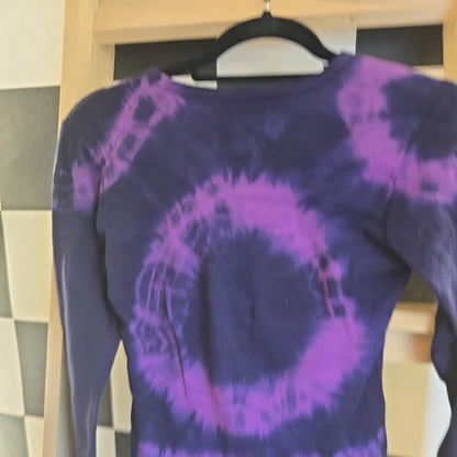 Brand New Deadstock Tie Dye T-Shirt Long Sleeve Size S AMERICAN 100% COTTON