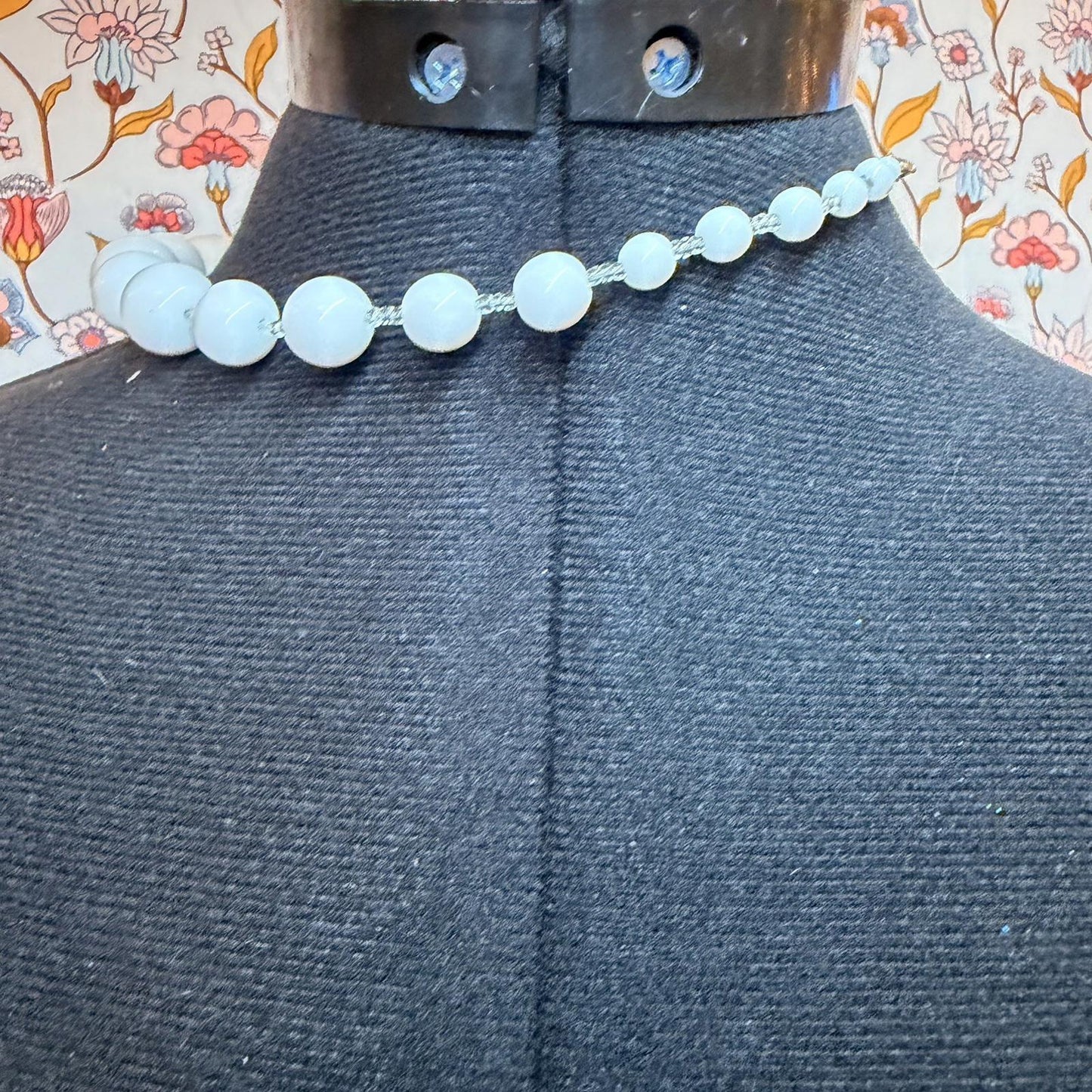 Vintage Costume Jewellery Necklace Unknown Beaded Design