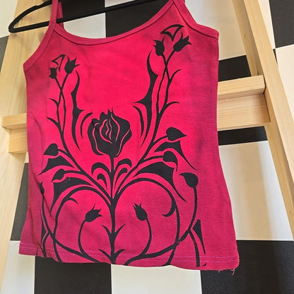 Brand New Tie Dye DEADSTOCK Vest Size Small COTTON pink And Tribal