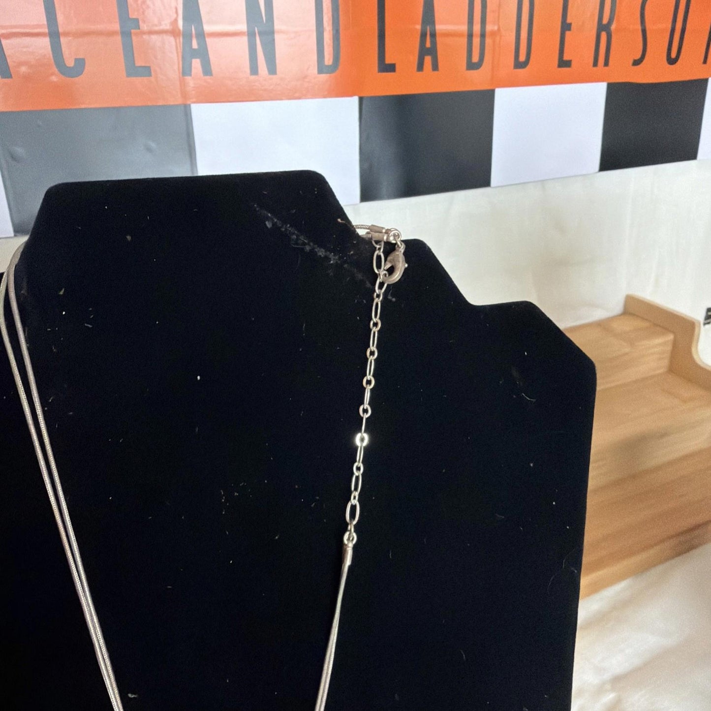 Vintage Costume Jewellery Necklace Metal Chain Design