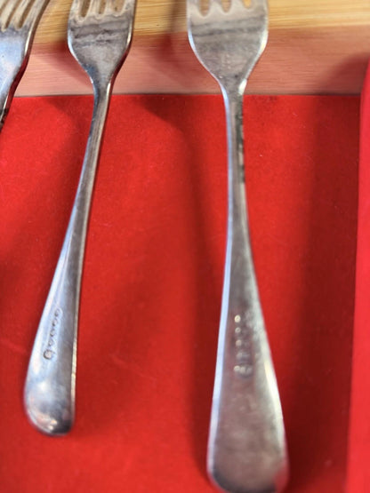 XL EPNS Silver Plated Forks X4 Vintage Cutlery Antique Cutlery