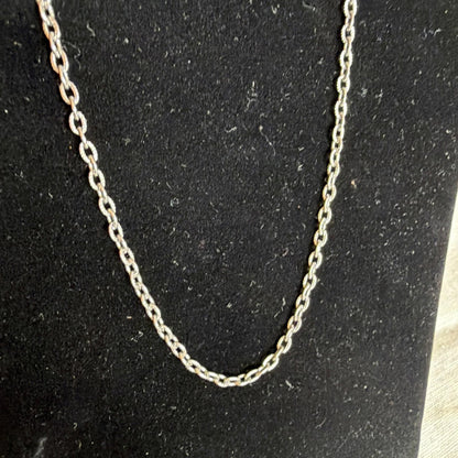 Vintage Costume Jewellery Necklace Metal Chain Design