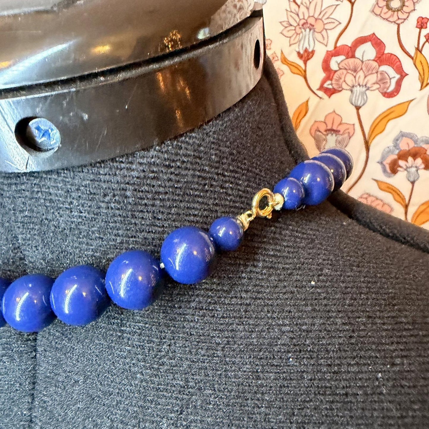 Vintage Costume Jewellery Necklace Unknown Beaded Design