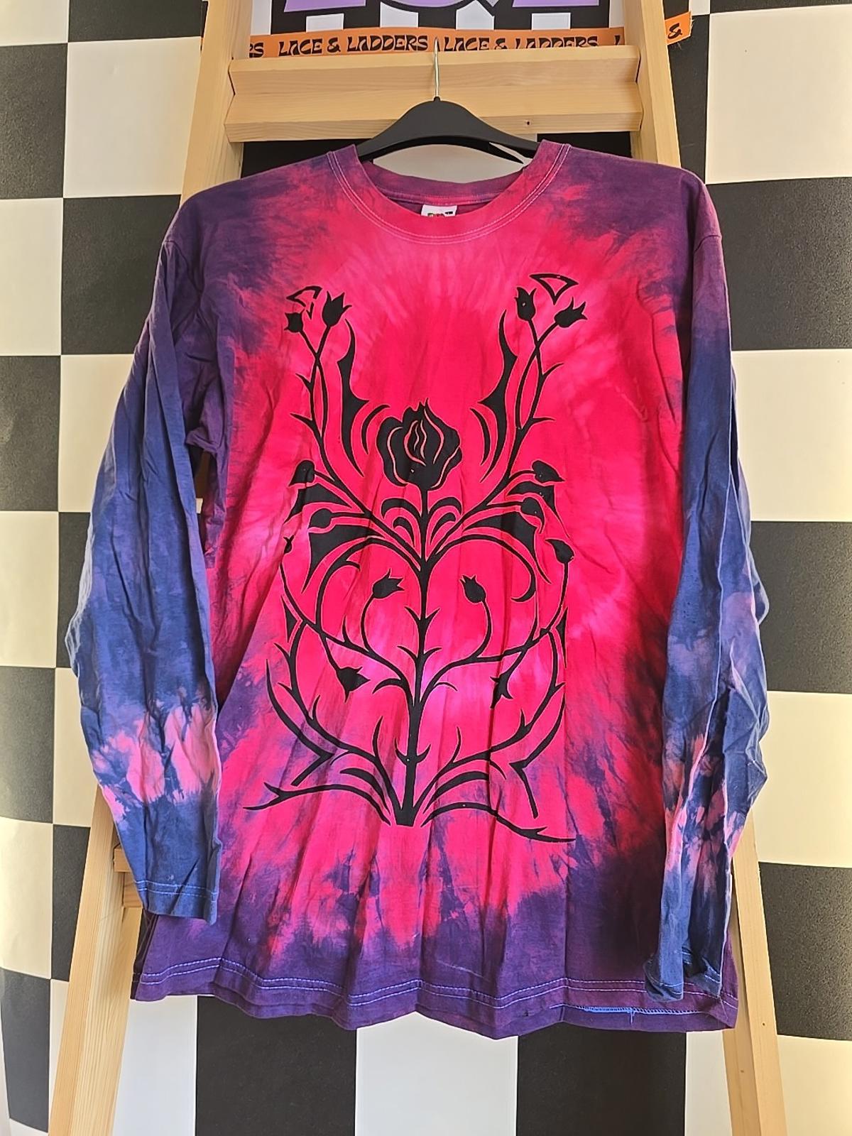 Brand New Deadstock Tie-dye LARGE LONG SLEEVE FRUIT OF THE LOOM AMERICAN