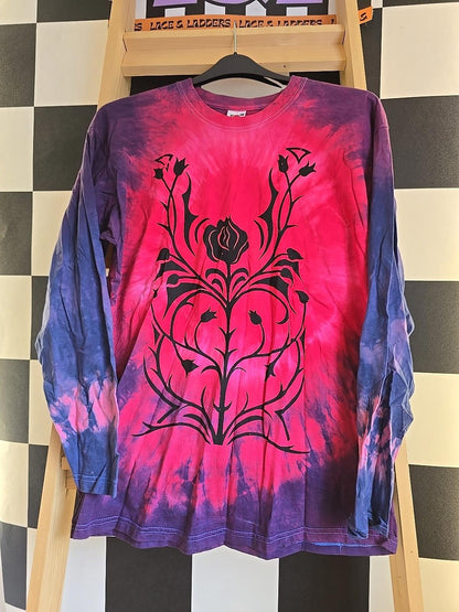 Brand New Deadstock Tie-dye LARGE LONG SLEEVE FRUIT OF THE LOOM AMERICAN