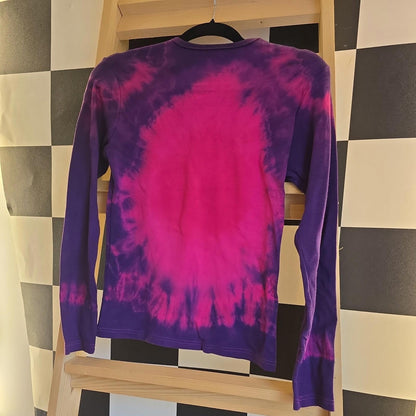 Brand New Deadstock Tie Dye T-Shirt Long Sleeve Size M AMERICAN 100% COTTON