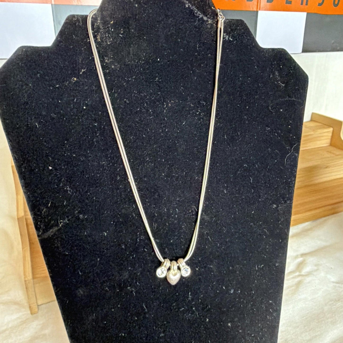 Vintage Costume Jewellery Necklace Metal Chain Design