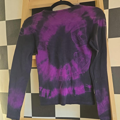 Brand New Deadstock Tie Dye T-Shirt Long Sleeve Size S AMERICAN 100% COTTON