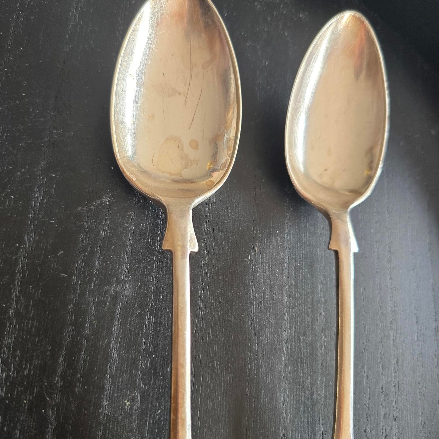 Set of 2 Vintage Silver PLATED EPNS  Flatware Spoons