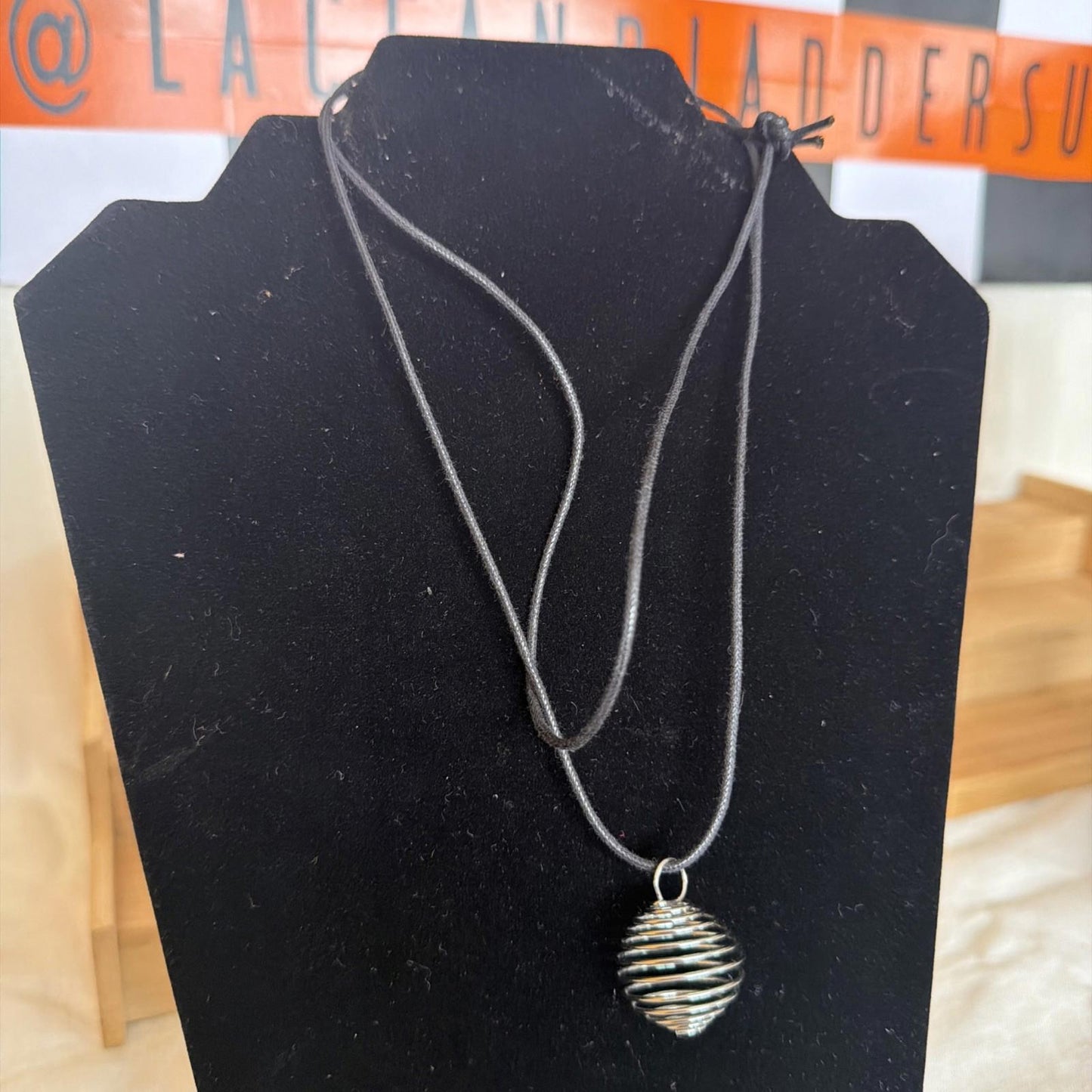 Vintage Pendant Costume Jewellery Necklace Unknown Design
