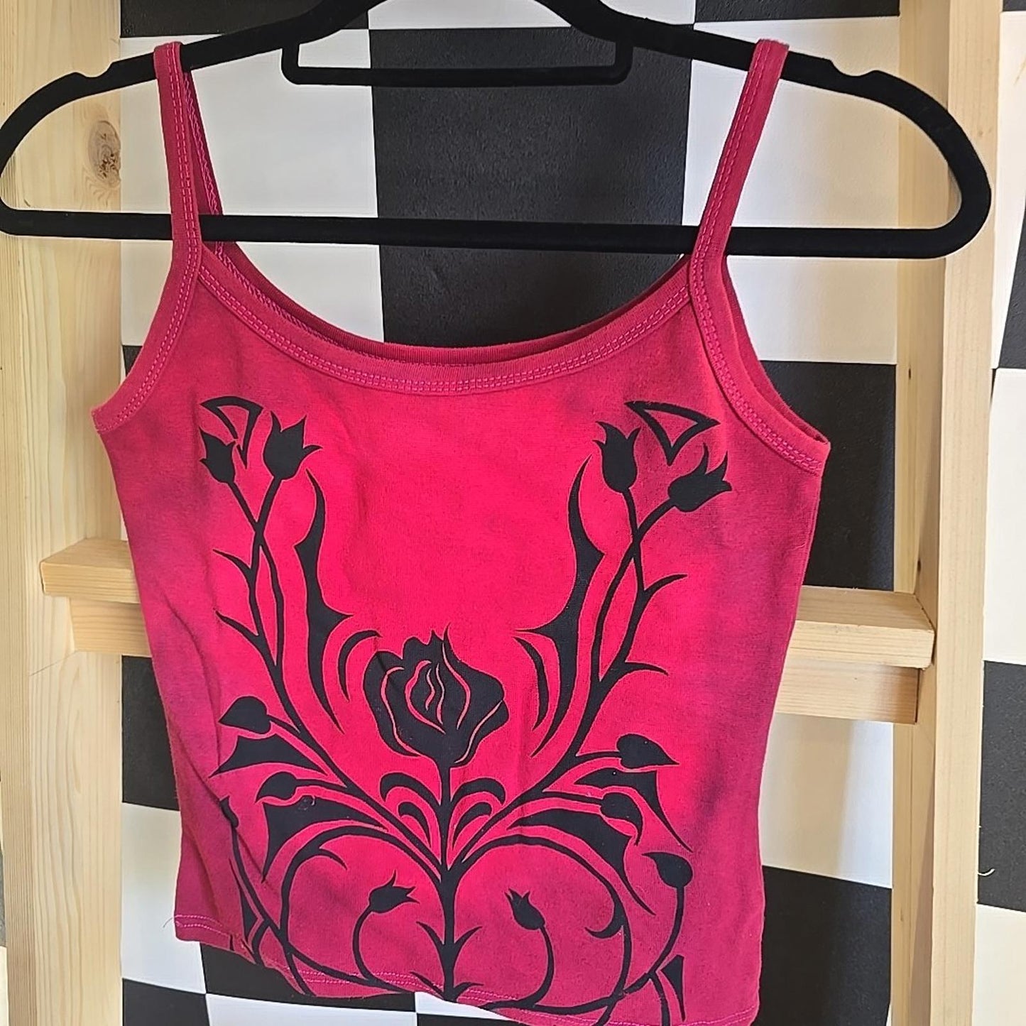 Brand New Tie Dye DEADSTOCK Vest Size Small COTTON pink And Tribal