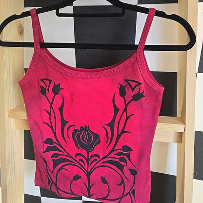 Brand New Tie Dye DEADSTOCK Vest Size Small COTTON pink And Tribal