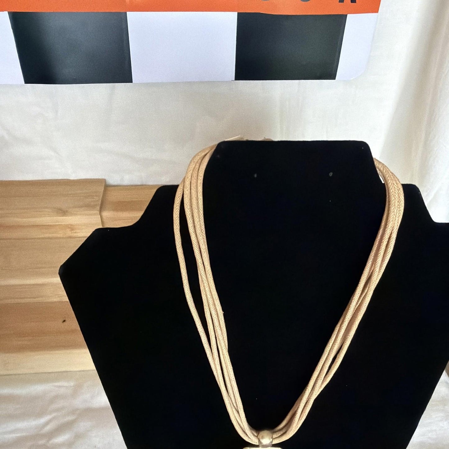 Vintage Pendant Costume Jewellery Necklace Unknown Design