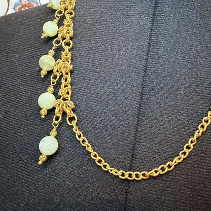 Vintage Costume Jewellery Necklace Metal Chain Design
