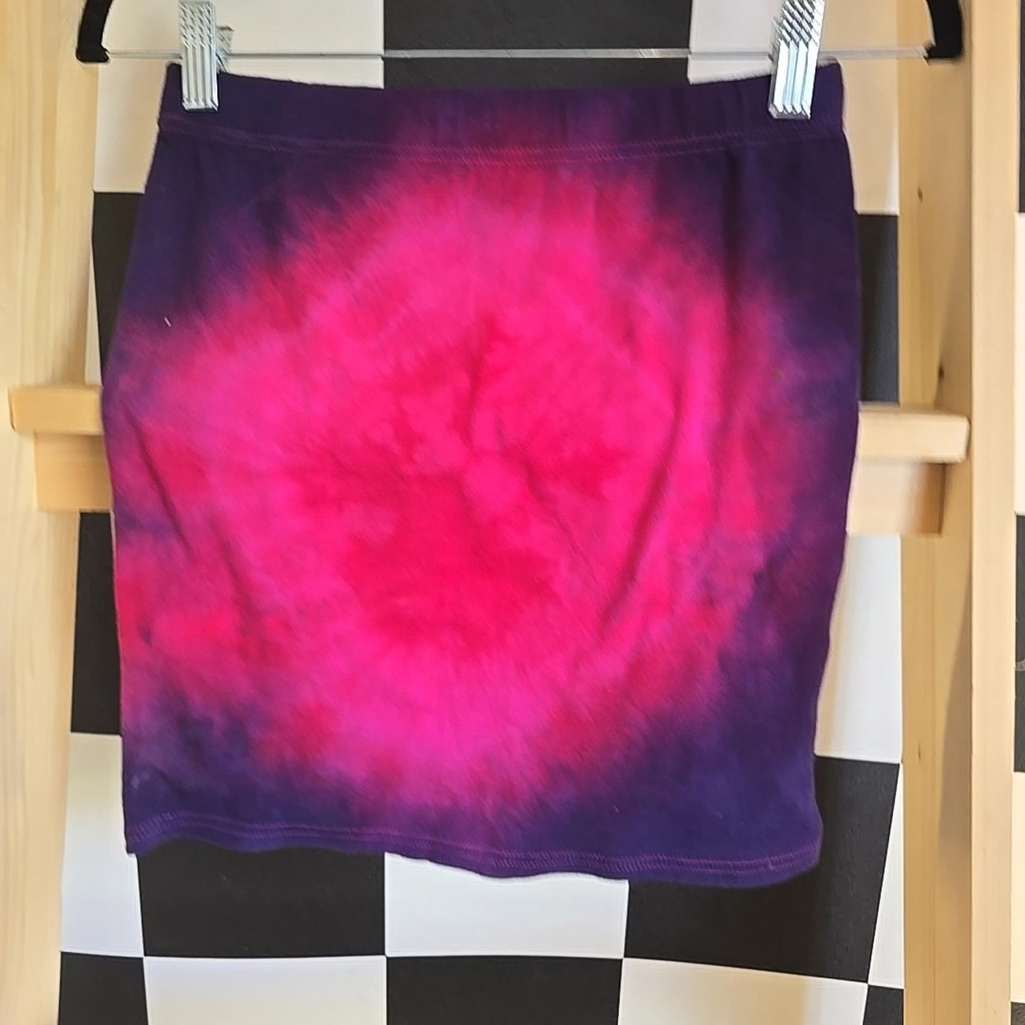 Brand New Deadstock Tie-dye Mini Skirt Tribal Size S PINK AMERICAN